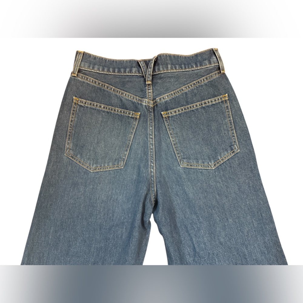 Veronica Beard Taylor Released Hem Cropped Wide-Leg Jean Size 26 - Picture 11 of 15